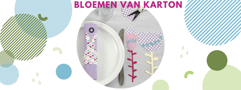 Knutseltip: bloemen gemaakt van papier of karton