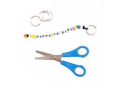 Knutseltip: Vaderdag sleutelhangers