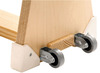 Turnbank met wielen l350 cm h35 cm