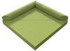 Driehoekige opvouwbare mat, klein (150x150x15) - stofgroep 1