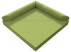 Driehoekige opvouwbare mat, klein (150x150x15) - Stofgroep 1