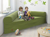 Driehoekige opvouwbare mat, klein (150x150x15) - stofgroep 1