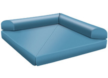 Driehoekige opvouwbare mat, groot (180x180x15) - stofgroep 1