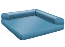 Driehoekige opvouwbare mat (180x180x20) - kunstleer