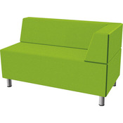 Relax-sofa, rechthoekig, hoekleuning rechts Kunstleer