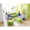 Rechthoekig met rugleuning ZH 46cm Stofgroep 1