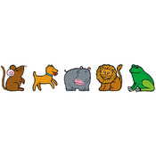 Houten herkenningsplaatjes dieren