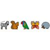 Houten herkenningsplaatjes dieren