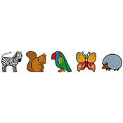 Houten herkenningsplaatjes dieren