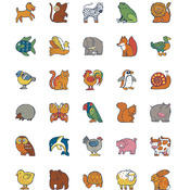Kunststof herkenningsplaatjes, dieren