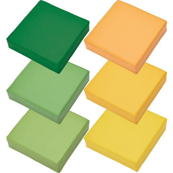 Set Met Zitkussens Groen/oranje