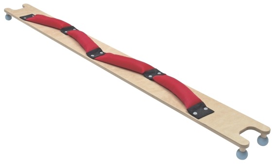Balanceerplank, Waarop Een Met Granulaat Gevulde Slang