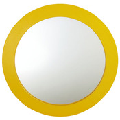 Ronde spiegel klein Ø26cm - geel