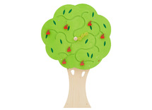 Speelwand - haba - boom - fruitboom