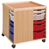 Bouw- en constructietafel - groot oppervlak - hoog - beuken