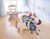 Hoge zitbank voor kinderdagverblijf