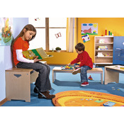 Stapelbanken B 100 x H 35 x D 33 cm