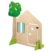 Huis met deur en boom