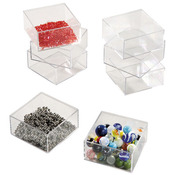 Kunststofboxen 8x4x8 cm, 8 stuks