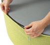 Robuuste kussens - zitelement sikkel - kunstleder basic - kleuterschool