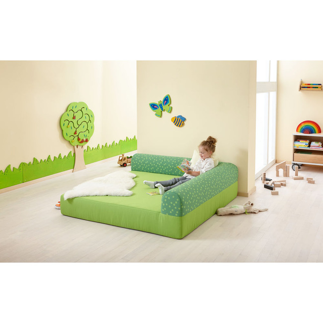 Ligmat Met Rugleuning (hoogte 20cm), Kunstleer