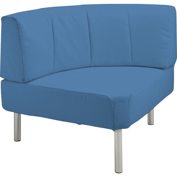 Bank Rebello - Rond Element Met Rugleuning - Kunstleder Basic
