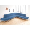 Bank Rebello - rond element met rugleuning - kunstleder basic