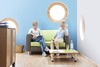 Sofa met rug- en zitkussen, 2-zits - Kunstleer