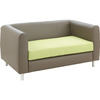 Sofa met rug- en zitkussen, 2-zits - Stofgroep 1