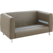 Sofa met rug- en zitkussen, 2-zits - Stofgroep 1