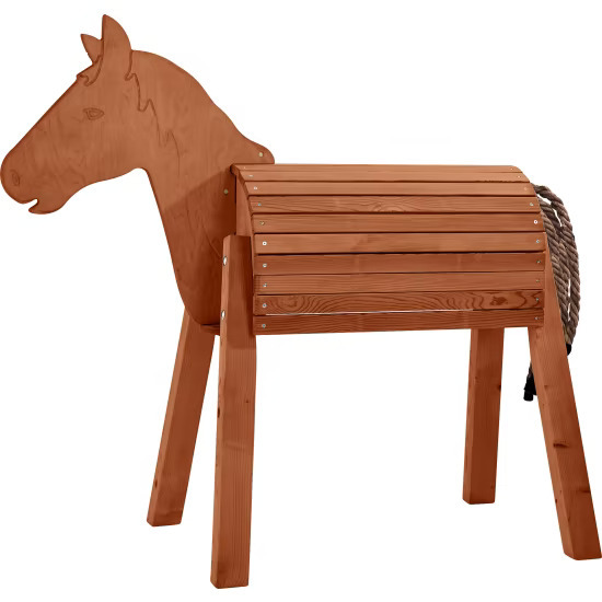 Buitenspeelgoed - Houten Paarden - Paard - Zithoogte 95 Cm