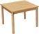 Vierkante tafels - 80x80 cm - massief beuken raamwerk - glijders