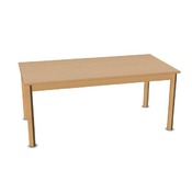 Rechthoekige tafels - 140x70 cm - massief beuken raamwerk - glijders