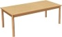 Rechthoekige tafels - 160x80 cm - massief beuken raamwerk - glijders
