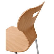 Stoel met 4 poten solit:sit®, natuur Zithoogte 31 cm