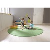 Vloerkleed - bouwtapijt - laagpolig - weidegroen - diameter 200 cm