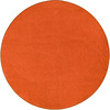 Vloerkleed - bouwtapijt - laagpolig - mandarijnoranje - diameter 200 cm