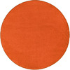 Vloerkleed - bouwtapijt - laagpolig - mandarijnoranje - diameter 200 cm