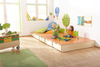 Podium met uittrekbaar bed