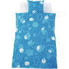 Beddengoed - set thema schapen - blauw - kleuterschool - 2-delig