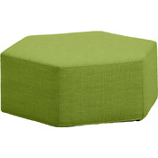 Kussen zeshoek, hoogte 33 cm, stof