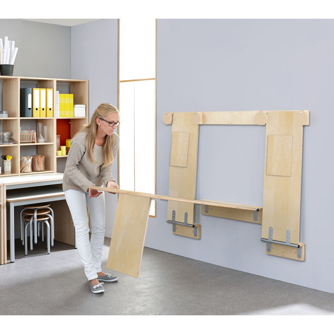Inklapbare Wandtafel, Hoekig