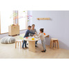 Inklapbare wandtafel, rond