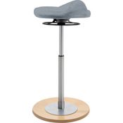 Schommelkruk met comfortabele zitting Zithoogte 54 cm, stof