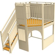Gemino speelhuizen - huis met dakterras - trap links - massief berkenhout