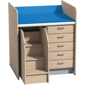 Commode met 5 laden en opstaphulp