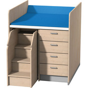 Commode met 4 laden en opstaphulp