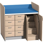 Commode met 8 laden en opstaphulp incl. deur