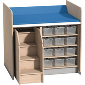 Commode met 3 planken en opstaphulp