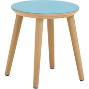 Kruk Lino - beukenhout - blauw - zithoogte 21 cm